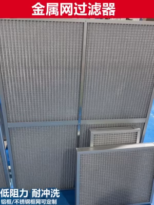 primary metal filter mesh for oil fume purification industrial environmental equipment air conditioning air dust filter screen