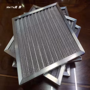 metal filter mesh air conditioner dust proof filter washable primary efficiency oil fume purification net 10mm thick factory direct customization